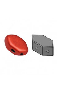Les perles par Puca® Paros beads Red Metallic Mat 03000/01890